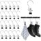 20 Grucce Ganci a Clip, Clip per Scarpe, Mollette in Metallo Multifunzione con Rotazione a 360°, Design 2-in-1 Con Molletta e Gancio, Adatte per Abiti, Scarpe, Pantaloni, Asciugamani