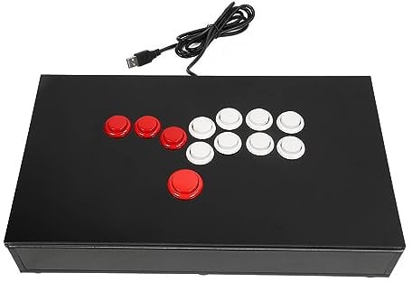 Yunir Stick PC-Spiel, Präzise Steuerung Street Fighter Joystick für PC-Emulator für für RPi für STEAM Game Center für Android für Street Fighter 5.