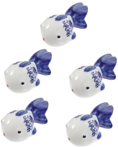 ABOOFAN 5st Schwimmende Fischornamente Aus Keramik Kunsthandwerk Tiere Wohnkultur Dekorationen Für Aquarien Karikaturen Basteln Mit Aquarien Fischstatue Aus Keramik Zierfische Zubehör