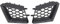 Mattschwarzer vorderer oberer Grill, kompatibel for Seat, kompatibel for Ibiza, kompatibel for Cordoba 6L 2002 2009
