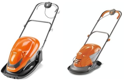 Flymo EasiGlide 300 Hover Collect Lawn Mower - 1700W Motor, 30cm Cutting Width, 20 Litre Grass Box & Hover Vac 250 Electric Hover Collect Lawn Mower - 1400W, 25cm Cutting Width, 15L Grass Box