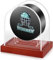 Wonderjune Transparente Hockey-Puck-Vitrine, Acryl-Hockey-Puck-Halter mit Holzsockel, Hockey-Puck-Ständer für signierte Sammlerstücke, Souvenir