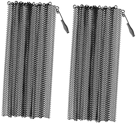 Levemolo 2stücke Teiliges Metall Kaminschutzgitter Hitzebeständiger Mesh Vorhang Installieren Rostgeschützt Funktionaler Schutz Für Zuhause Mit Kamingitterpaneelen