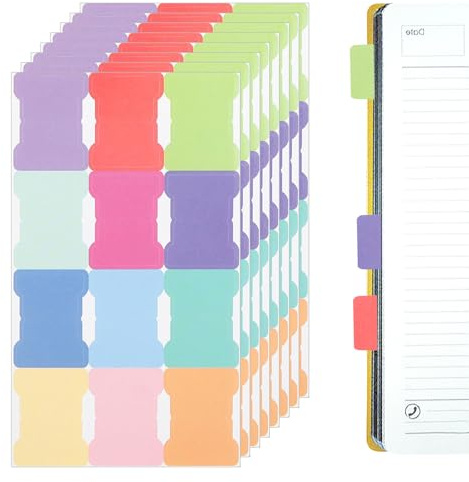 Index Tabs, Sticky Notes Seitenmarker Haftnotizen Trennstreifen Haftmarker | Selbstklebend Page Marker Pastell, Trennstreifen für filofax a5 einlagen Ordner a4 Notizbücher Kalender Planer Bibelregister