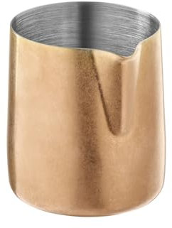 APS Flow 10307 Pourer/Milk Jug 18/8 Stainless Steel PVD Coated Vintage Look 150 ml Diameter 6 cm Height 6.5 cm Copper