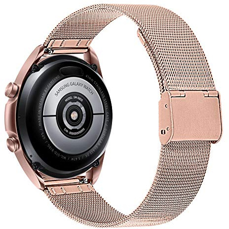 RuenTech 22mm Metall Uhrenarmband kompatibel für für Hama 9000/7010/6910/6010/5010/5000/4000 Smartwatch Armband, Edelstahlarmband für Männer und Frauen