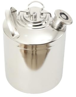 YILIKISS Reinigungsbehälter Keg Reinigungsfass 10L 1-Kopf Fur Zapfanlagen Bierreinigungsfass Biermaschine Edelstah Bierleitungsreinigungsgerät Effiziente Reinigung Edelstahl Zapfanlage Bier Cleaning