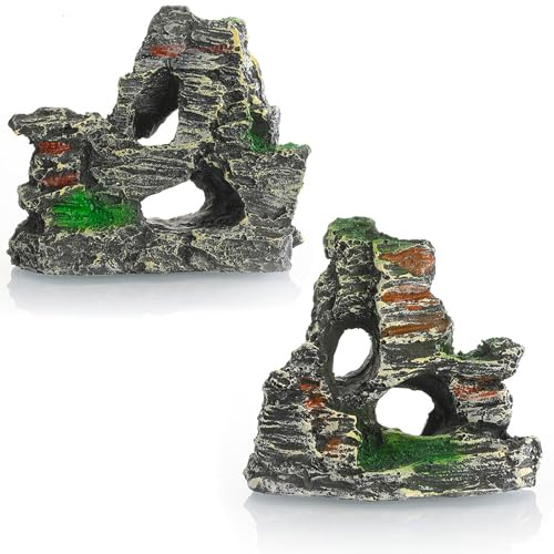 ZQuintuplian 2Pcs Fish Tank Decorations, Aquarium Ornaments, Fish Tank Ornament Suitable for Aquarium Enthusiasts, Fish Breeders, Home Decoration Enthusiasts