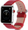 Fullmosa kompatibel mit Apple Watch Armband 44mm 46mm 42mm 45mm 49mm Ledderarmband, Leder Ersatzarmband für iwatch Ultra SE Series 10 9 8 7 6 5 4 3 2 1 Damen Herren,Rot