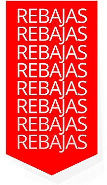 Pack de 2 Vinilos Rebajas | Descuento Personalizado | Muestra en tu Escaparate tus Descuentos de Navidad | Pegatinas Adhesivas Duraderas|