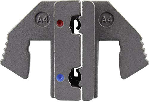 TOOLCRAFT PLE-0A4 Crimp-Einsätze Isolierte Flachsteckhülsen Quetschbereich: 0.5 bis 2.5 mm² Passend für Marke (Zangen):