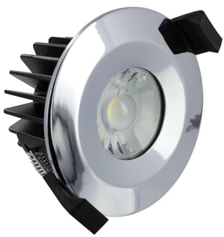 Integral ILDLFR70B009 Fire Rated Downlight 4000K Cool White Dimmable Polished Ch