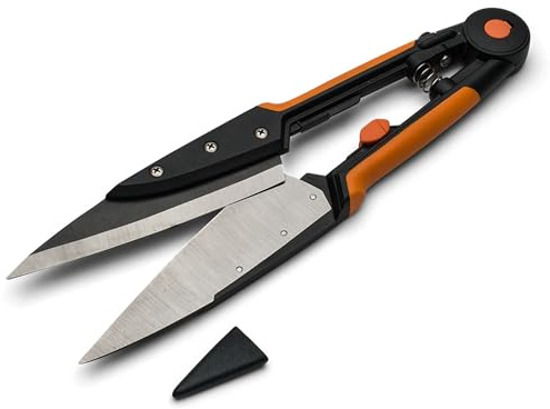 Kings County Tools Gras- und Formschnittschere mit Federklinge