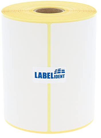 Labelident Versandaufkleber 4x6 Zoll - 100 x 150 mm - 300 Thermo Eco Etiketten auf 1 Rolle(n) I 25 mm Kern I Selbstklebende Shipping Labels für Desktop Thermodrucker I Trägerperfo.