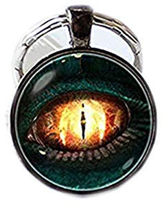 Bloody devil Art Picture Key Chains,Dino key chain Keychain Eye of dino Dragon eye keyring Dino jewelry Dinosaur pendant Dragon key ring Fantasy jewellery Dino gift Repttile eye,Gift of love, farblos,