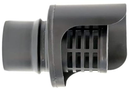 SOMBRERO ANTILLUVIA HORIZONTAL EXOJO PARA ESTUFA PELLET VITRIFICADO (80 Milímetros Diámetro)