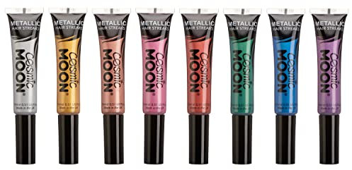 Cosmic Moon - Metallic Haarsträhnen - 15ml - Set mit 8 Farben