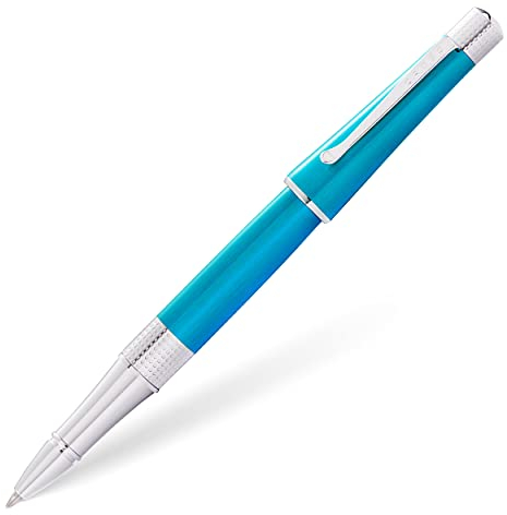 CROSS Beverly Translucent Teal Lacquer Rollerball Pen