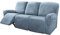 Honeyhouse Dicke Samt Sofabezüge 3-Sitzer,Super Stretch rutschfeste Couchbezug 8-Teiliges Set, Elastische Möbel Protector Plüsch Sofa Schonbezüge mit Armlehne