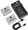 DSTE NB-10L Camera Battery (2-pack) and Charger Compatible with Canon PowerShot G1 X, G3 X, G15, G16, SX40 HS, SX50 HS,SX60 HS