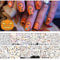 1500+ Patterns Halloween Nail Art Stickers Decals, EBANKU 3D Self-Adhesive Nail Sticker,Halloween Pumpkin Spider Bat Grave Manicure Sticker for Women Nail Art Decorations (12 Sheets)