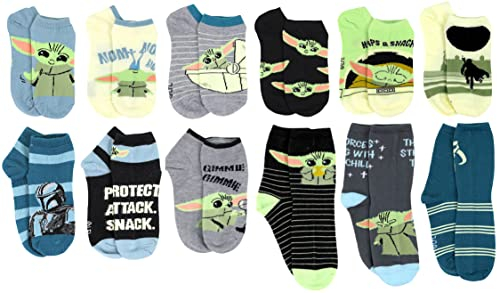 Star Wars Boy's The Mandalorian 12 Days of Socks Advent Box, Medium