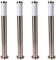 Novatool 4X Wegeleuchte I 80 cm I Edelstahl I IP44 I E27 Sockel I Wegebeleuchtung aussen Aussenleuchten Garten Standleuchte Terassenleuchte Gartenleuchte stehend Terrassenlampe