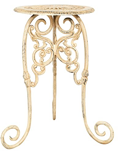 Biscottini - Table de balcon pour jardinière d'extérieur 60 x 45 x 45 cm - Porte-pots d'intérieur et d'extérieur en fonte - Pots pour plantes d'extérieur