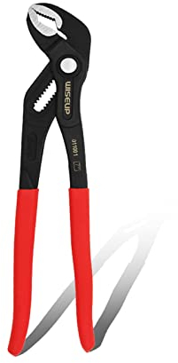 WISEUP Chiave a pappagallo, 177 mm pinza per pappagallo a regolazione rapida, pinza per materiale CR-V, pinze ergonomica per pompa acqua antiscivolo, protezione di bloccaggio pinze pappagallo