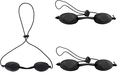 Gafas de Seguridad para Solárium,3 piezas Gafas de Seguridad Gafas de Protección Ajustables Parche Ocular Gafas de Seguridad UV para Terapia Depilación IPL Ototerapia Gafas de sol de Belleza