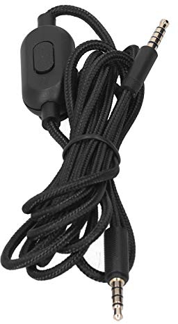 Yosoo Health Gear - Cable de Repuesto para Auriculares Logitech, Cable de Audio para Auriculares G233 G433 GPRO GPROX, Cable Jack para Logitech
