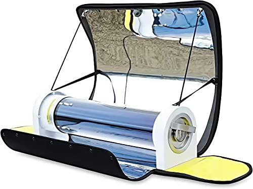 Four Solaire, Cuisinière Solaire Portable, 4.5L Grande Capacité Cuisinière Solaire Four Extérieur Camping Réchaud avec Thermomètre Idéal Pour Le Camping Ou La Randonnée