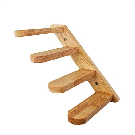 Cat Wall Shelves | Wooden Cat Ladder with 4 Steps | Cat Steps Cat Ladder Wooden Stairs for Cats Climbing Wall Mounted for Playful Cats Easy to Install Cipliko