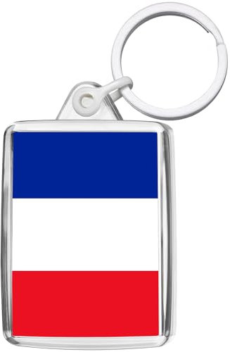 Pixly® France Flag Keyring Key Fob Country Keychain Keepsake French Souvenir Gift