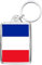 Pixly® Porte-clés drapeau de la France - Souvenir - Cadeau souvenir français, claire, M