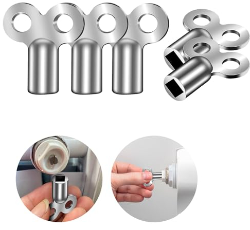 Flintronic Radiator Bleed Key, 5pcs Radiator Bleed Valve Keys, Radiator Key for Bleeding Radiators and Air Vent, Radiator Valve Clock Key for Bleeding and Air Vent, Removing Trapped Air/Valve Venting