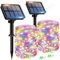 btfarm Solar String Lights Outdoor Garden 2Pack, 15+2M/56FT Outdoor Solar String Lights 8 Modes Fairy Lights Solar Powered, Copper Wire Solar Lights for Garden, Yard, Christmas, Multi-Colored
