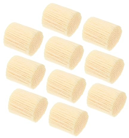 OHPHCALL 10 Rolls Latch Hook Yarn Set Cream Wool Blue Crochet Yarn for DIY Rug Making Knitting Projects