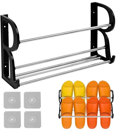 leyomgamz Scarpiera da Parete, Porta Scarpe Pieghevole a Muro, Portascarpe da Parete Pieghevole, Scarpiera da Appendere, Bagno Soggiorno Cucina Armadio ad ante 1 Confezione (15,7 x 8,7 x 4,3'')