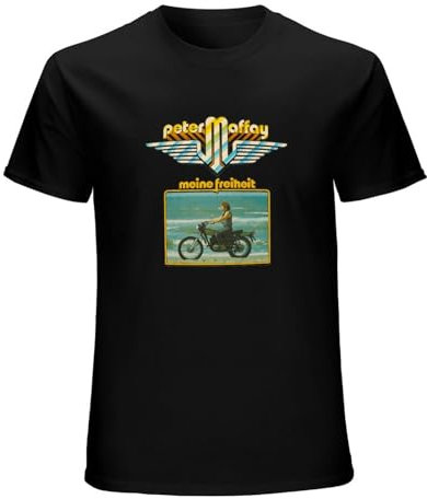 Peter Maffay Meine Freiheit Roll Mens O Neck Cute Short Sleeve T-Shirt Black L