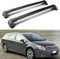 XMHLFC 2-teiliger Dachträger passend für Toyota Avensis 2009+ T27, Aluminium Querträger Gepäckträger Nutzlast Cargo Transport Zubehör,A/Black