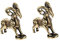 Ciieeo 2St Treten auf Geldschafdekorationen antikes Dekor Ohrring-Anhänger Auto Bling Schlüsselanhänger Animal Figures Golddekor Desktop-Schaf-Dekor Schafanhänger aus Metall Messing