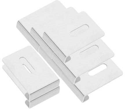 IWOWHERO 8stücke Glasklemmen Für Rahmenlose Spiegel Montage Bad Spiegelhalterungen Glasclip Spiegelbefestigung Spiegelklammern Regalstützklammern Halterung Für Spiegel