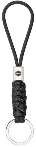 SENLLY Schlüsselanhänger für Schlüssel, Handy, Geldbörse, Geflochtenes Paracord-Design Schlüsselband mit Edelstahl-Hardware