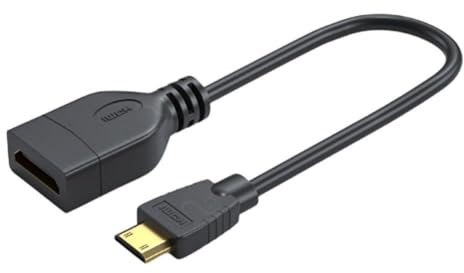 Cable adaptador mini HDMI, macho a hembra, interferencia, dispositivos de alta definición 4K+60Hz O8V9 con variedad A Qu compatible