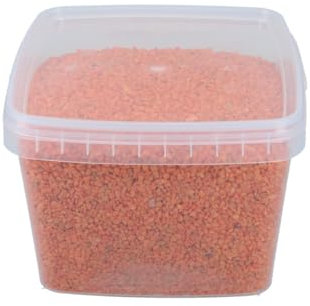 Granulat 5500g – Für Dekoration, Floristik & Bastelprojekte (Grün, Rot, Orange, Flieder, Gold, Silber, König-Rot) (Orange)