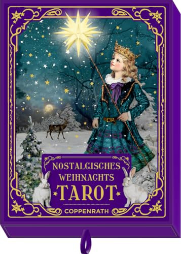 Schachtelspiel – Nostalgisches Weihnachts-Tarot: Große Arkana (22 Karten + 2 Extra-Weihnachtskarten): Edle Schmuckschachtel mit Begleitheft; spirituelle Einstimmung auf die Weihnachtszeit