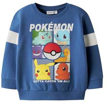 NAME IT Jungen Nmmjussy Pokemon Nreg Sweat Bru Noos Sky