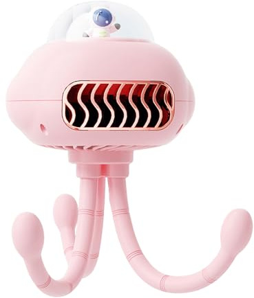 Ventilator mit Clip für Kinderwagen | 3 Geschwindigkeiten, tragbarer Kinderwagen-Ventilator – wiederaufladbares, tragbares Kühlwerkzeug für Outdoor, Reisen, Autositz, Fahrrad, Zuhause, Schlaf, Bett