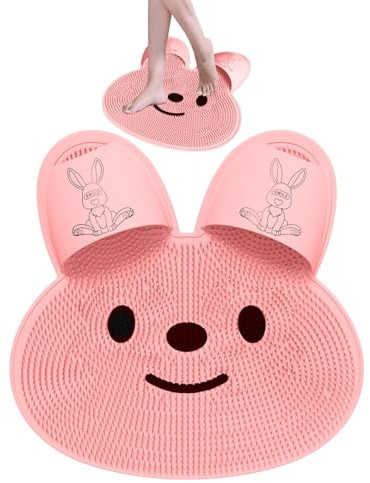 Foot Scrubber – Silikon, 45 x 45 x 2,5 cm, Heizmatte, Anti-Slip, Dusch- und Rückenreinigungsmatte, Bade- und Pedikürewerkzeug für Zuhause, Spa, Dusche, Bad, Entspannung